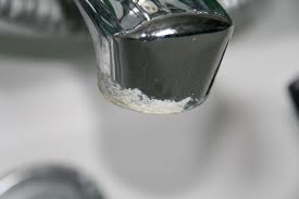 tap with limescale
